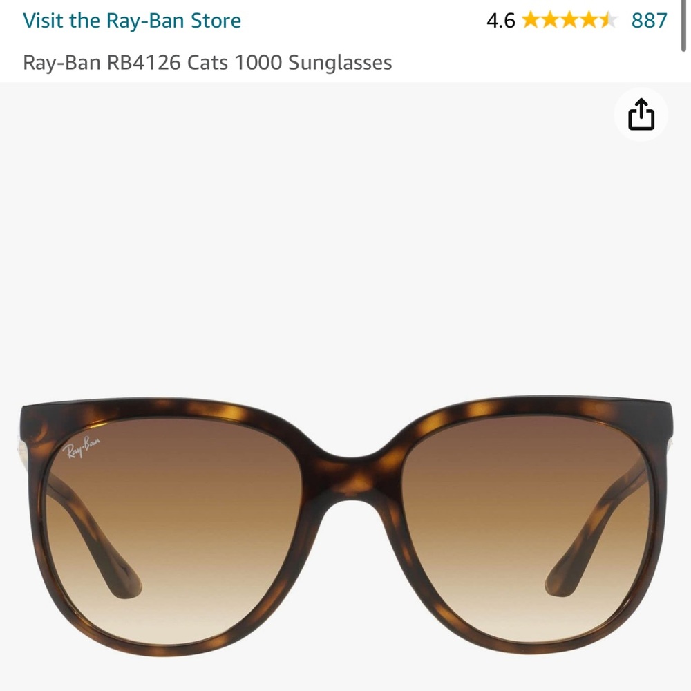 Ray-Ban RB4126 Cats 1000 Sunglasses
